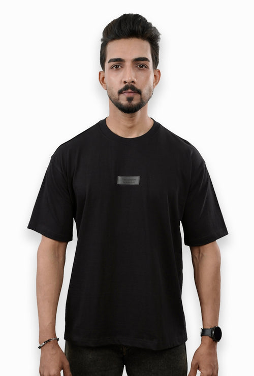 Men Black Outline  X Topo Graphic