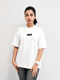 Women White Orange Floral Graphic Tee